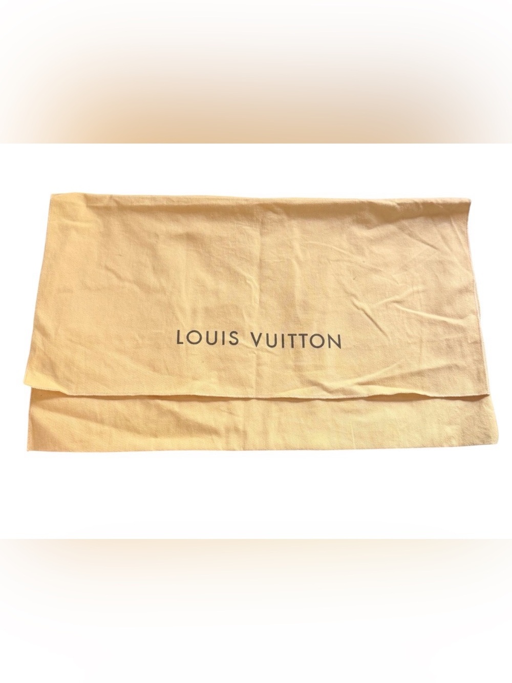 Louis Vuitton Beige Logo Dust Bag-Preowned Size 21 X13 Inch